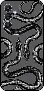[Liettamgeo] Compatible for Samsung Galaxy A15 Case, Cute Cool Snake Serpent Black Design for Women Girls Men Boys Soft TPU Shockproof Protective Girly Case Cover for Samsung Galaxy A15