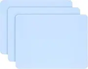 Gartful 3Pack Silicone Sheet for Crafts, Resin Jewelry Casting Molds Mat, Food Grade Silicone Placemat, Multipurpose Table Protector, Nonstick Nonskid Heat-Resistant, Blue (15.7x11.8inch)