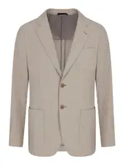 [Giorgio Armani] Giorgio Armani-Giacca Linea Upton Monopetto In Tela Di Lino-Uomo 50
