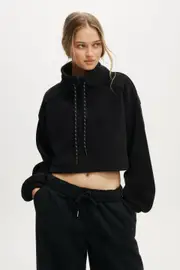 [Body] Body - Explorer Polar Fleece Half Zip Jumper - Black L BLACK