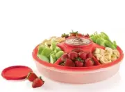 Tupperware Serving Center Set (Raspberry) Beautiful Spring Summer Color