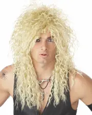 Blonde Headbanger Mens Wig