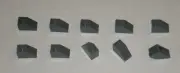 LEGO NEW 1x2 Dark Stone Grey Slope 45° (10x) 4211135 Brick 3040