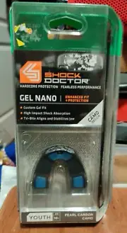 GEL NANO STRAPPED YOUTH MOUTHGUARD, PEARL CARBON CAMO age-10-