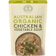 Australian Organic Food Co Chicken Spelt & Vegetable Soup Pouch 330g