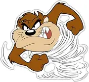 Fan Emblems Looney Tunes Taz Character Car Decal Domed/Multicolor/Clear, Tazmanian Devil Automotive Emblem Sticker Applies Easily to Cars, Trucks, Motorcycles, Laptops, Windows, Almost Anything