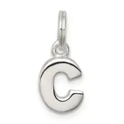 Sterling Silver C Charm