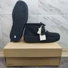 Clarks Originals WallabeeCup BT Moccasin Black Leather 21668980 Women's Size 9