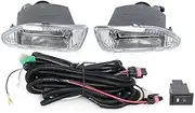 Car Fog Lights For Toyota For Hilux For Tiger 2003 2004 Fog Light Front Bumper With Bulb With Wiring Switch Harness Car Front Bumper Fog Light