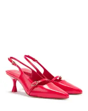 Larroude Women's Ines Pointed Toe Slingback Pumps