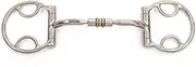 Cavalon Western D-Ring w/Hooks Copper Rollers Barrel Snaffle Bit