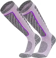[Generic] Ski Socks Knee High Casual Boot Socks Hiking Socks Winter Snow d Thermal Socks Womens Mens for Skiing 339 F