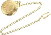 [OATIPHO] Pocket Watch Fidget Holder Classic Bracelet Magnetic Fob Watch for Nurses Key Chain Sizer Necklace Chains Pendant Vintage Watches Seashell Moonstone Cute Keychain Quartz Golden