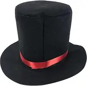 Mini Top Hat, Felt Magician Black Top Hat Retro Fedora Hats For Men Women Kids Role Playing Themed Parties