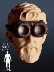Star Wars Mythos Obi-Wan Kenobi With Goggles Custom Head Cast 1:12th Scale