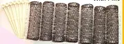 2 Packs (14 total) MEDIUM BRUSH ROLLERS & PINS Hair Curlers Bristles 6.4cm x 1.9cm NEW