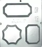 NEW Candy Mold 3 Cavity BASE PLAQUE Assortment Chocolate Plaster Clay