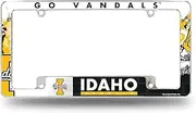 Rico Industries NCAA Idaho Vandals Primary 12" x 6" Chrome All Over Automotive License Plate Frame for Car/Truck/SUV