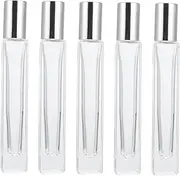 Ipetboom 5Pcs Refillable Glass Roller Bottles Essential Oil Bottle Kit for Perfumes Travel and Daily Care Compact Design for and Organization