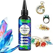 Transparent UV Resin,100ml Hard Curing Resin - Sunlight Activated Resin for Casting & Coating for Kids New Starters Crafts
