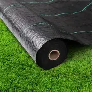 1.83mx30m Weed Mat Matting Control Weedmat Woven Fabric Plant Cover 85g/m2 Black