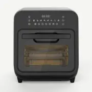 Magic Chef 3-in-1 Air Fryer Oven + Steam 15.9qt Black w/ Recipe Book+Accessories
