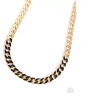Paparazzi Painted Problem Black Necklace NWT