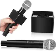 GETAJGHSD Sturdy Prop Microphone Boys and Girls Dynamic Simulation Microphone Square Platform for Birthday Party Stage Performance