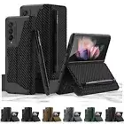 For Samsung Z Fold 6/5/4/3 Shockproof Leather Case Slim Cover with S Pen Holder