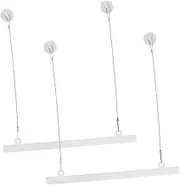 Alipis Plastic Poster Hanger for Wall Decor Flagpole Hanging Hooks Easy to Install for Kitchen