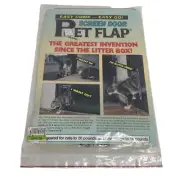 EASY COME GO PET FLAP SCREEN DOOR DOGGY CAT DOOR FOR SMALL UNDER 20 LBS NEW