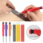 Carpenter Pencil Set Woodworking Mechanical Refill Construction Marking Scriber
