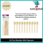 10-100Pcs Wooden Mini Spoons Kitchen Spice Spoon Small Condiment Tea Salt Spoon