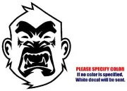 Angry Monkey Graphic Die Cut decal sticker Car Truck Boat Window Laptop Wall 7"