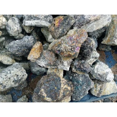 1 TO 20 KG LOT ROUGH PYRITE FOOLS GOLD CALCOPYRITE MIX WHITE SILVER GOLD PURPLE