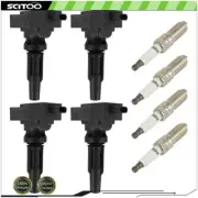 4 Ignition Coils & Spark Plugs For Ford Edge 2019-21 2.0L Ranger 2019-2022 2.3L (for: Ford)