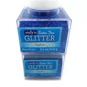 Sulyn Extra Fine Glitter Sapphire 2.5 oz Container Lot of 2 Free Shipping