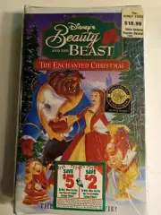 Disney’s Beauty And The Beast “The Enchanted Christmas” Movie VHS 1991