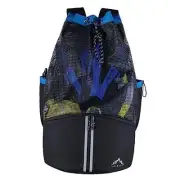 Scuba Diving Bag, XL Mesh Backpack for Scuba Diving and Snorkeling Black-Blue