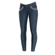 36213 Horze Women's Crescendo Petrina Full Seat Denim Breeches NEW