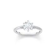 Genuine THOMAS SABO Ring with white zirconia in brilliant cut