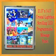 A3 LED Crystal Light Box LED Programmable Scrolling Message Display Panel sign