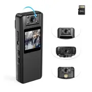 64GB Small Body Mini Camera HD 1080P LCD Screen DVR DV Audio Video Record