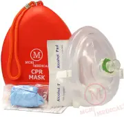 Pack of 10 Adult/Child Size CPR Pocket Rescue Shields, MCR Medical