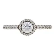 NEW Authentic Pandora Classic Elegance Ring - Silver Halo 58 (US 8.5) 190946CZ