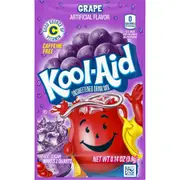 Kool Aid Instant Drink Mix Powder Grape Flavour Sachet 3.9g