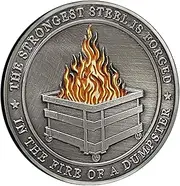 Fire Challenge Coin - Theme Challenge Coin,Workplace Medallion for Employee Appreciation Going Away Decorative -Double-Sided Commemorative Coin for Individual Desktop