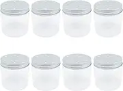 8 PCS 6.8oz/200ml Empty Scent Beads Storage Container with Hollow Lids Refillable Clear Small Plastic Jars Potpourri Holder for Aromatherapy Gel Air Freshener Vent Scents for Home (8 PCS 200ml)