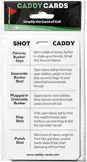 Shot Caddy - Golf Bag Tag Accessory - Golf Swing Help - Swing Reference Guide - Training Aid - Shoot Lower Scores - Caddy Cards