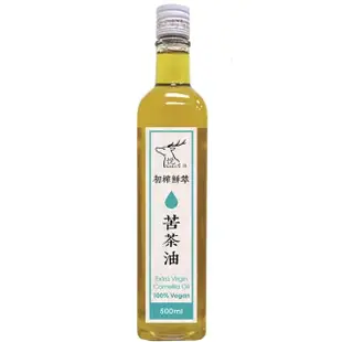 【悅生活】極鮮 嘉義梅山三道過濾冷壓苦茶油王 ω-9 83% 500ml/瓶 四入組(大果 小果 山茶花油 茶花籽油)